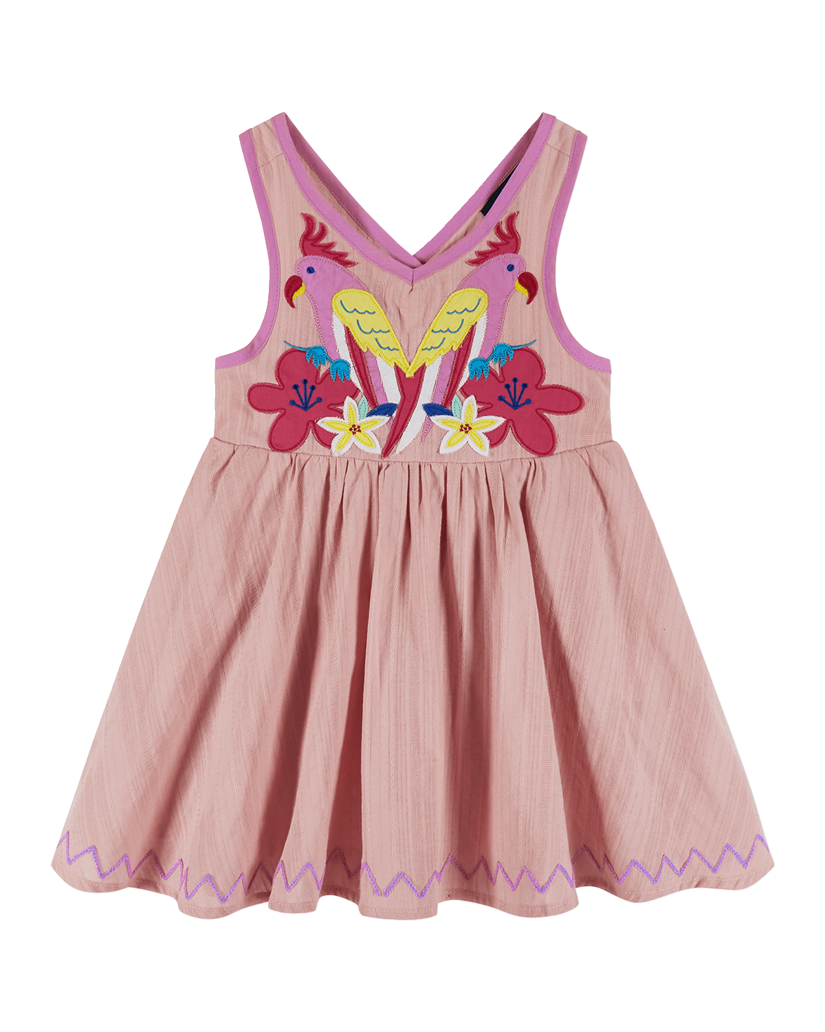 Andy & Evan Girl's Dress W/ Applique, Size 2T-6X