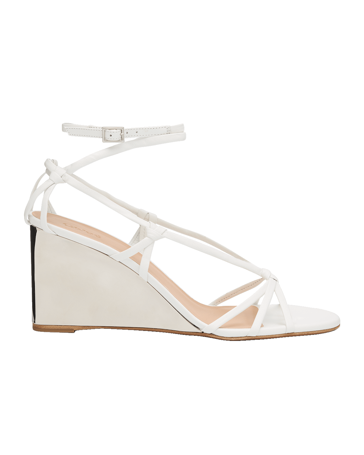 Chloe Rebecca Leather Strappy Wedge Sandals