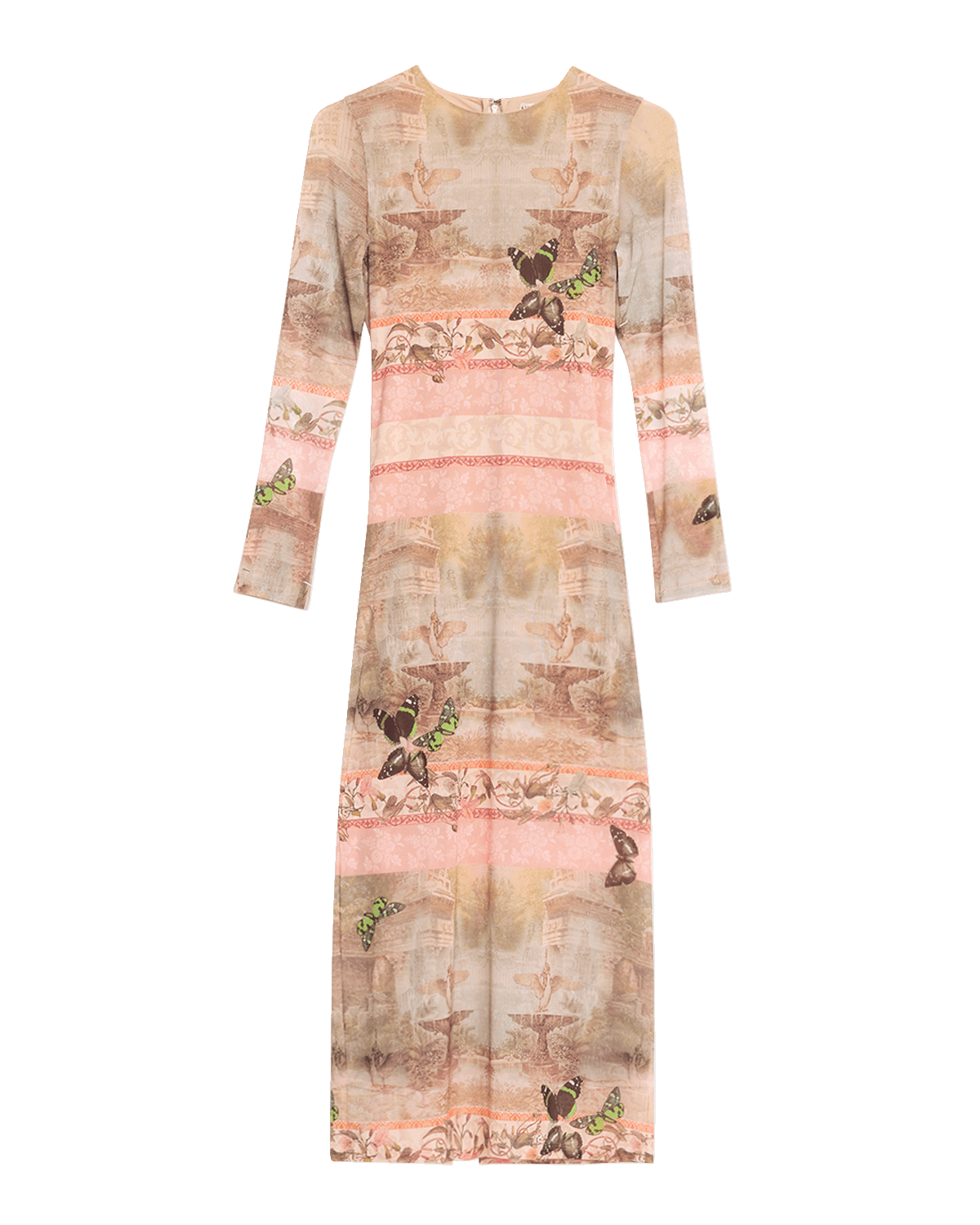 Alice + Olivia Versailles Delora Long-Sleeve Ankle-Length Dress