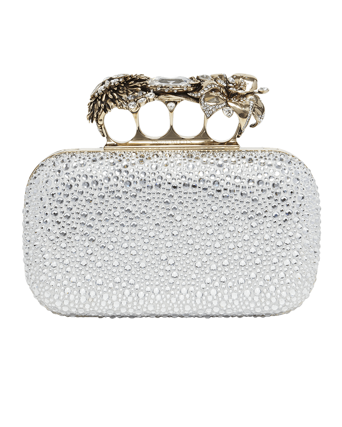 Alexander McQueen Flower Embellished Clutch Bag
