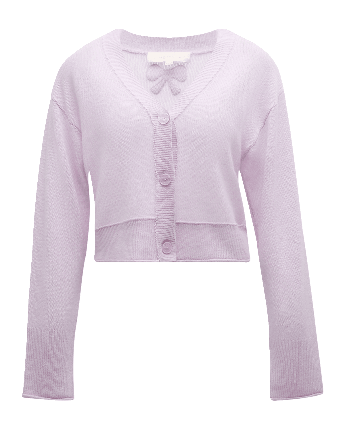 LoveShackFancy Lawrence Shrunken Cashmere V-Neck Cardigan