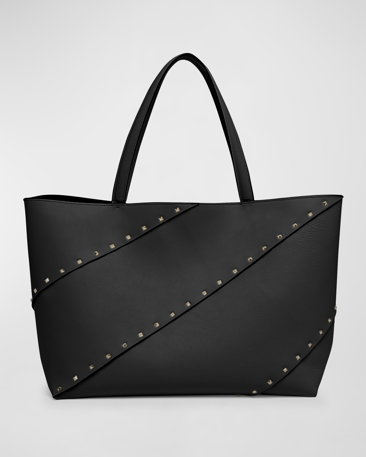 Valentino Garavani Wispy Large Rockstud Leather Tote Bag