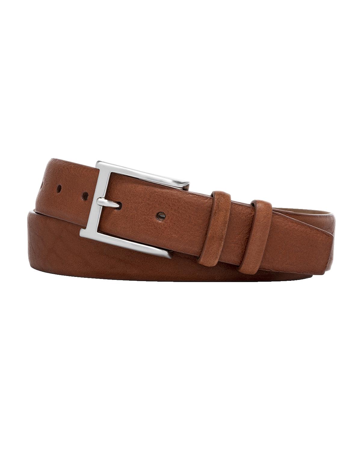 W. Kleinberg Men's Pebbled Bison Leather Belt | Thumbnail 2 W. Kleinberg Men's Pebbled Bison Leather Belt | Thumbnail 2