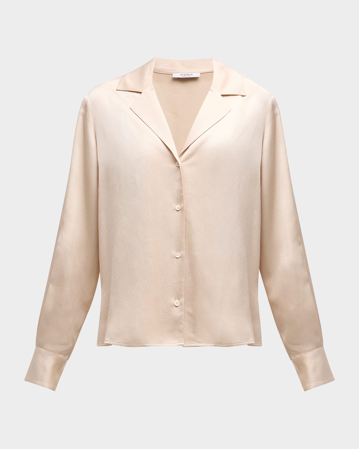 Peserico Crinkled Button-Down Shirt
