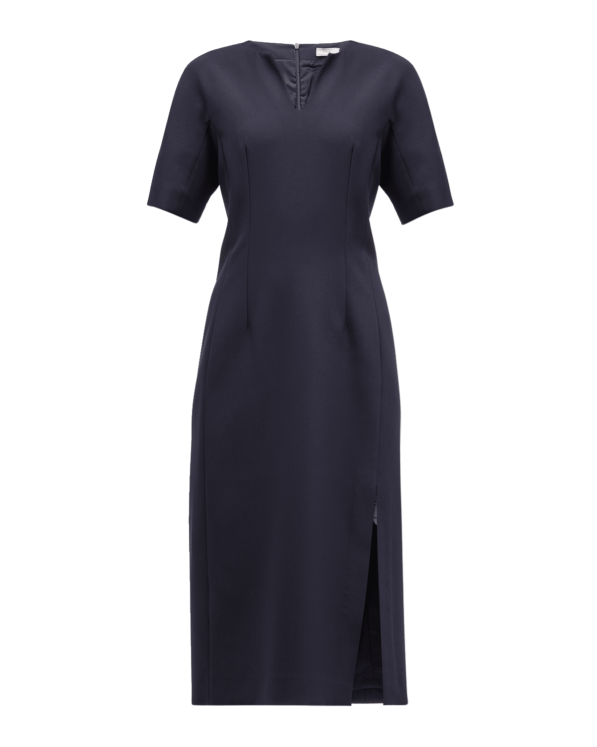 Peserico Chain-Trim V-Neck Midi Dress