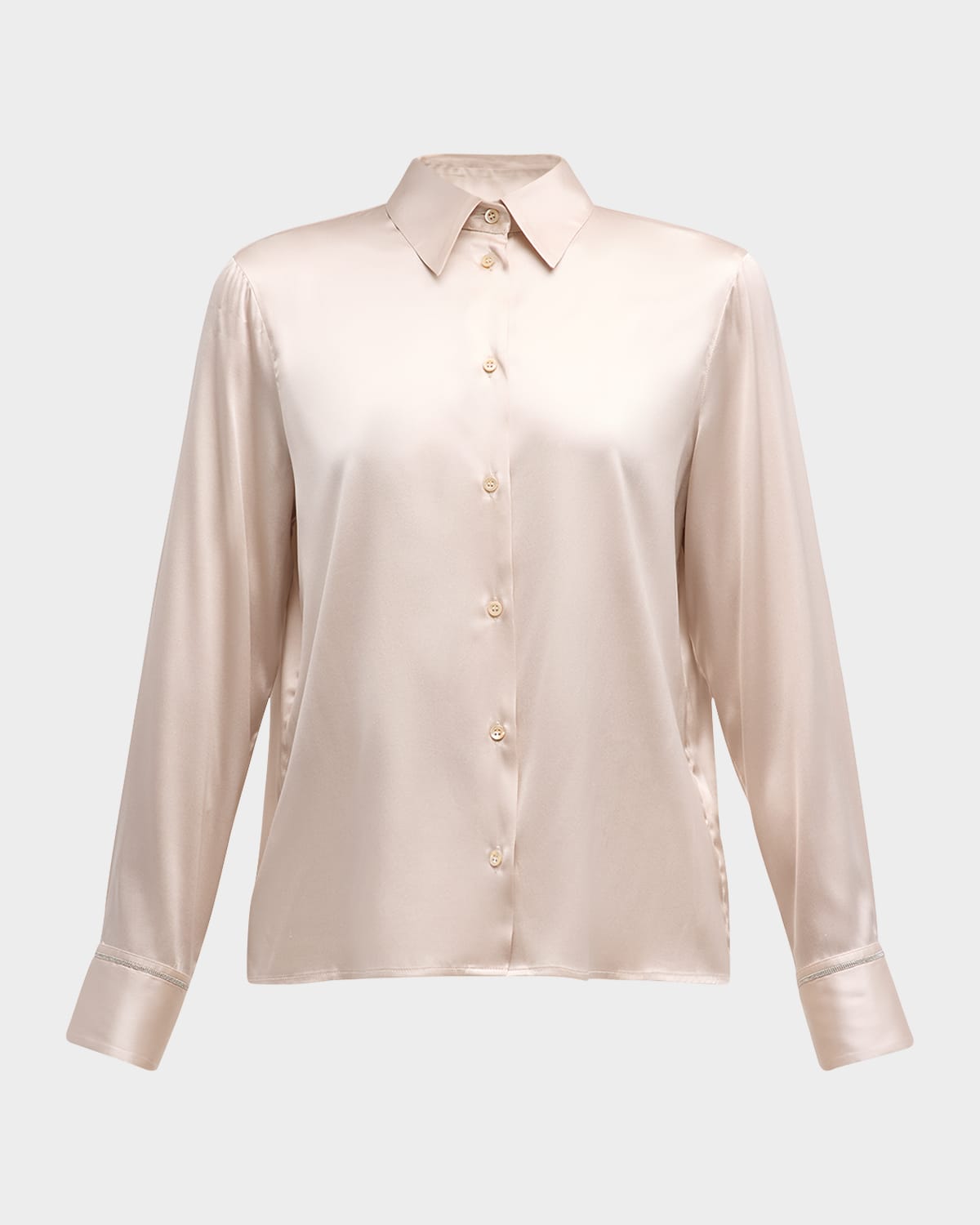 Peserico Button-Down Silk Shirt