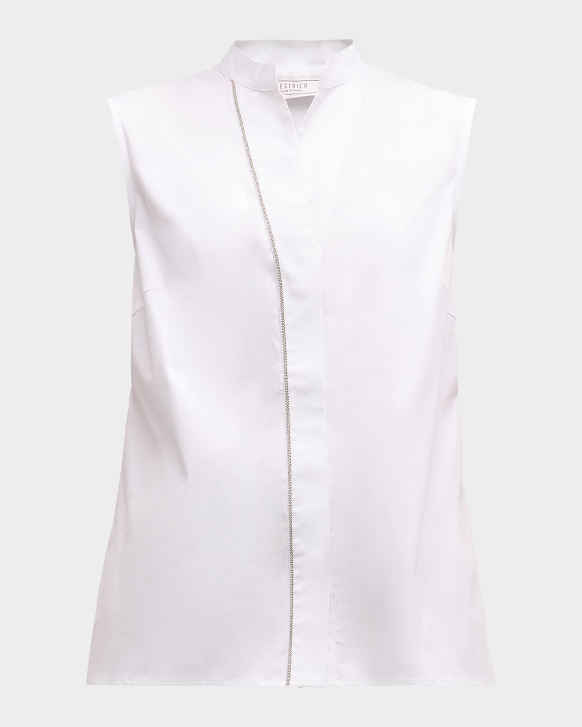 Peserico Sleeveless Chain-Trim Top