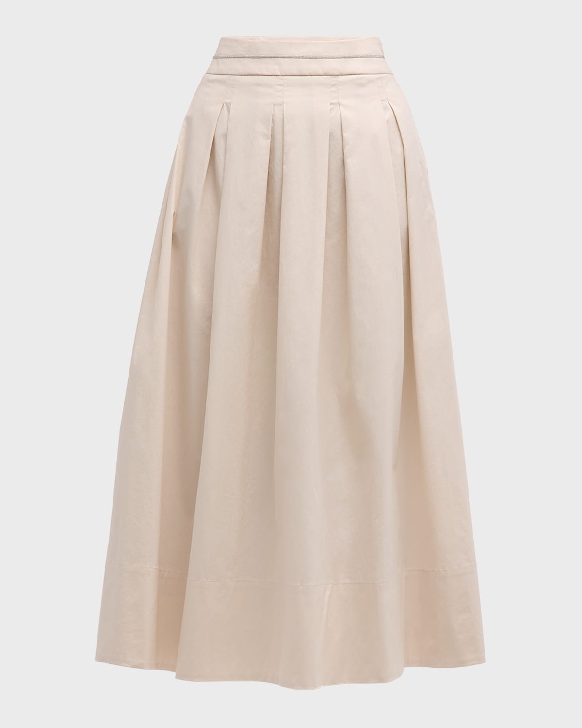 Peserico Pleated A-Line Midi Skirt
