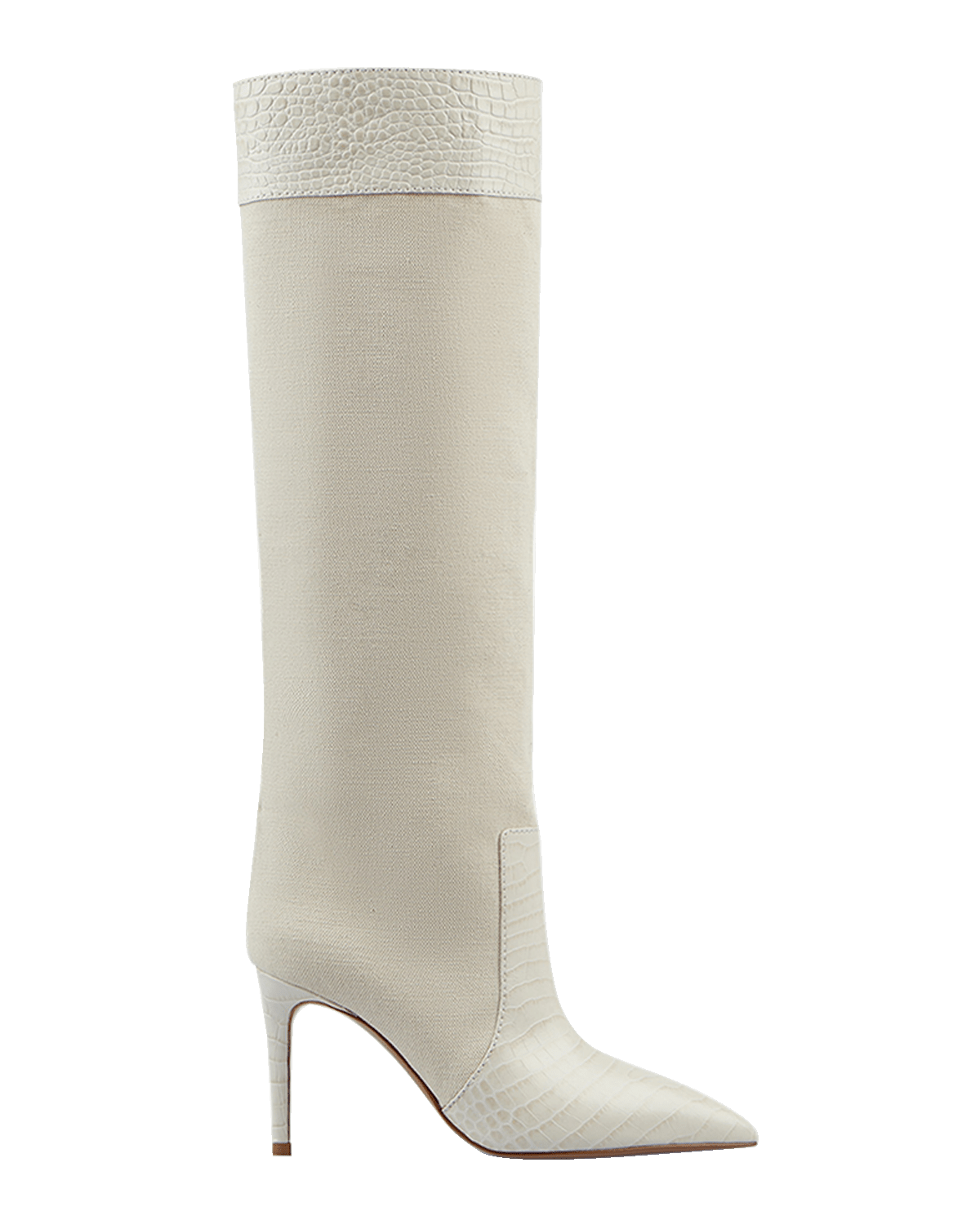 Paris Texas Croco Stiletto Knee Boots