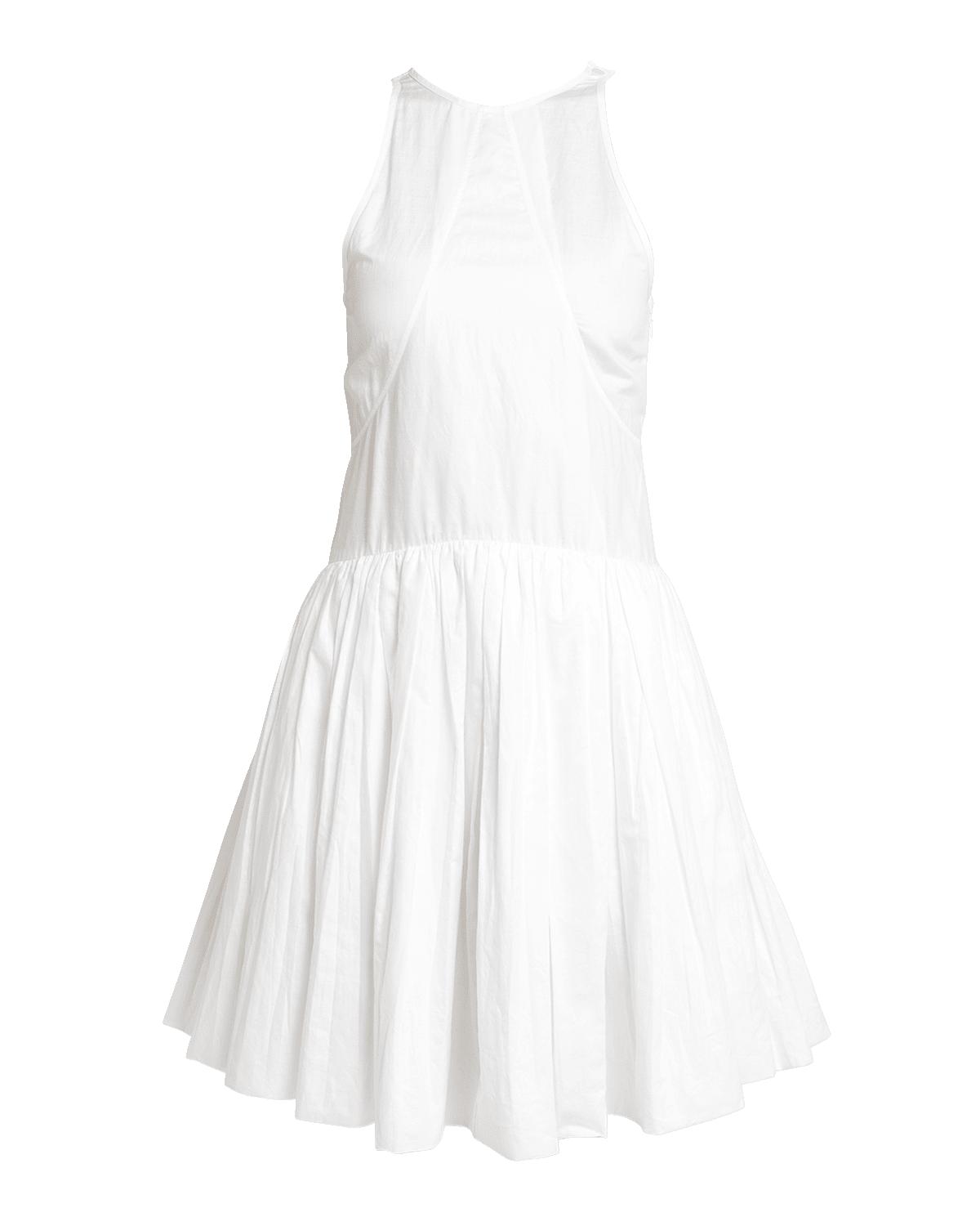 Jil Sander Pleated Sleeveless Mini Dress