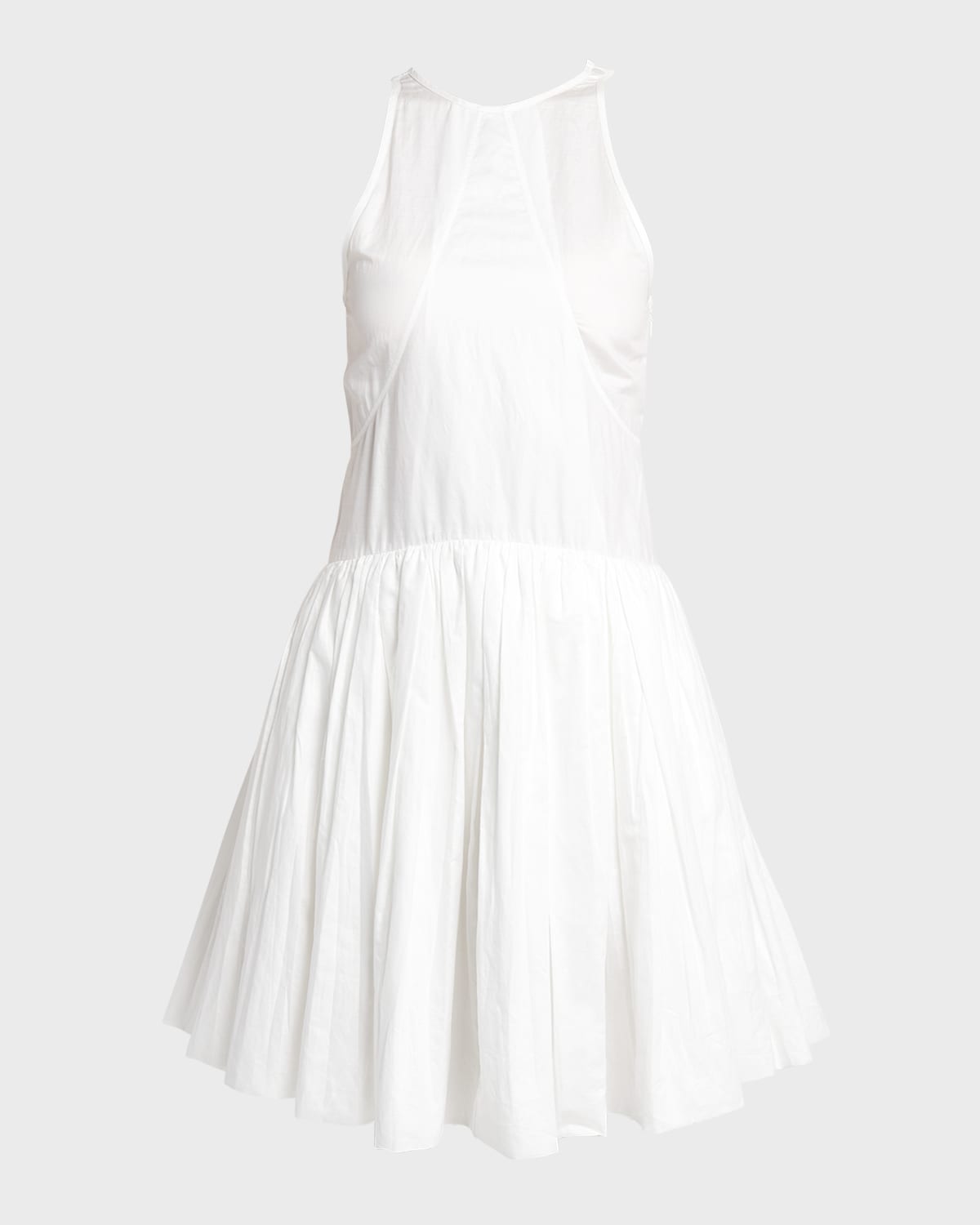 Jil Sander Pleated Sleeveless Mini Dress