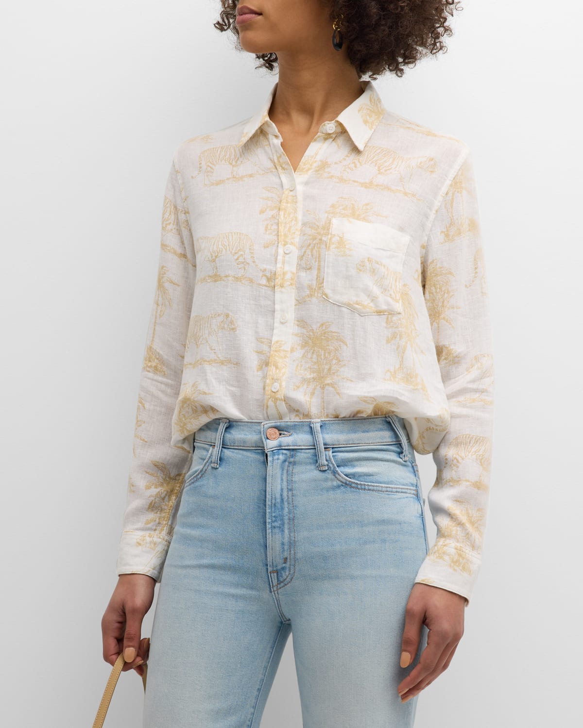 Rails Charli Bengal Tiger Button-Front Shirt