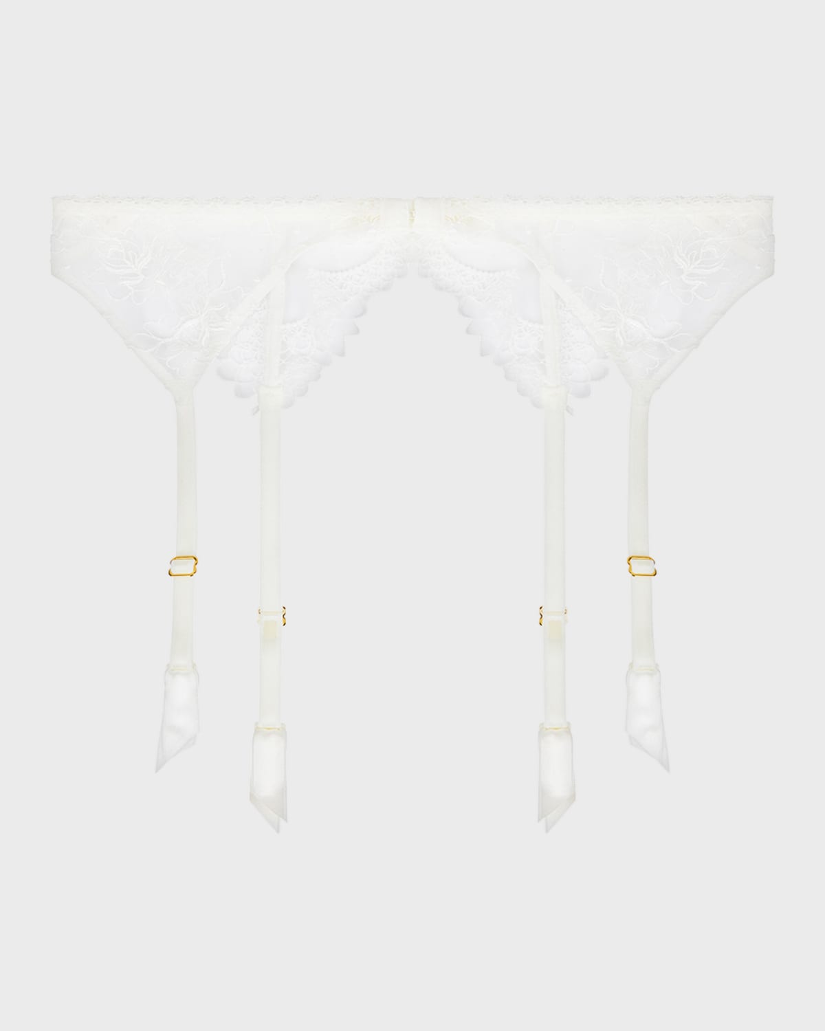 Princesse Iris Scalloped Lace Suspender Belt