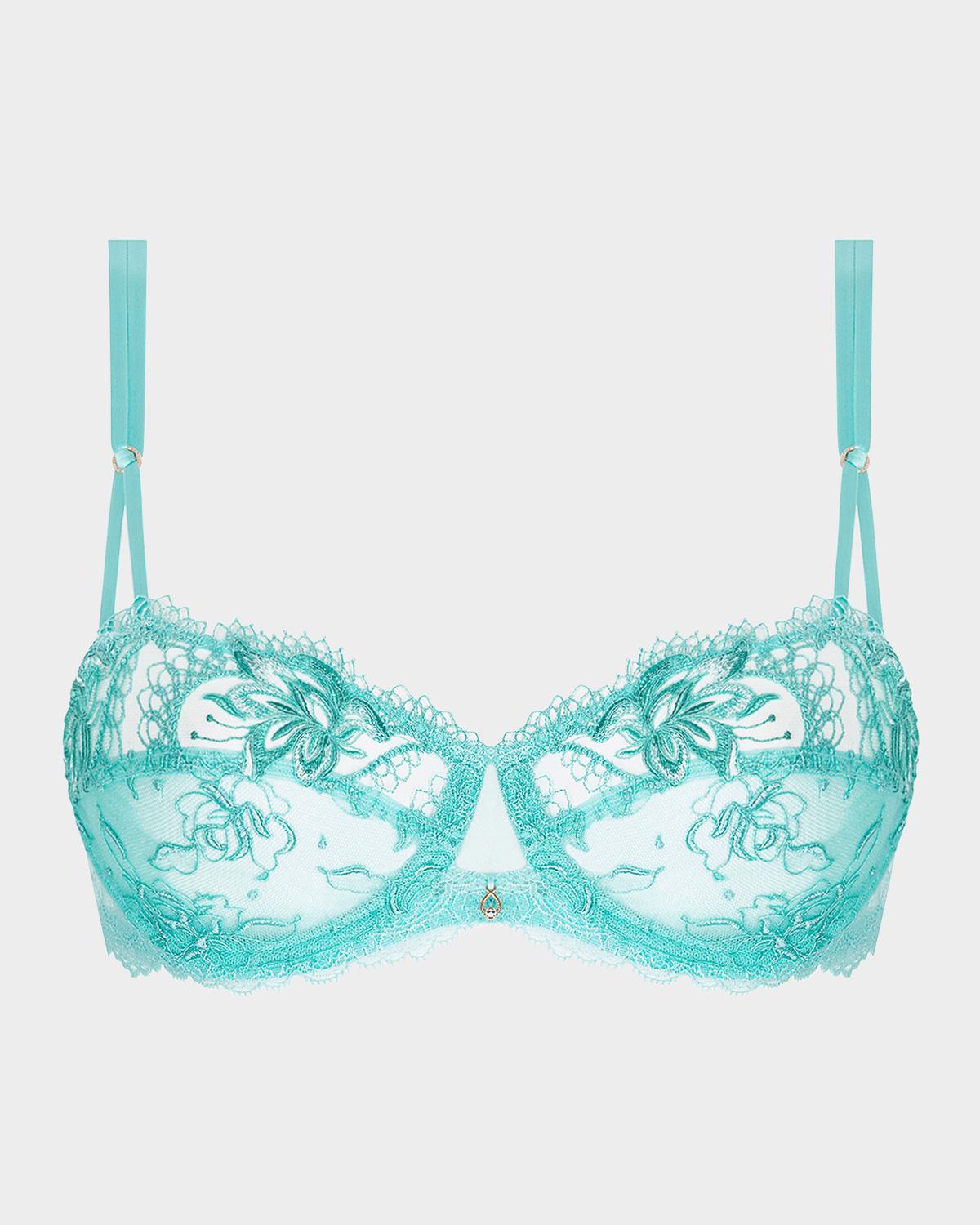 Lise Charmel Princesse Iris Floral-Embroidered Demi Bra