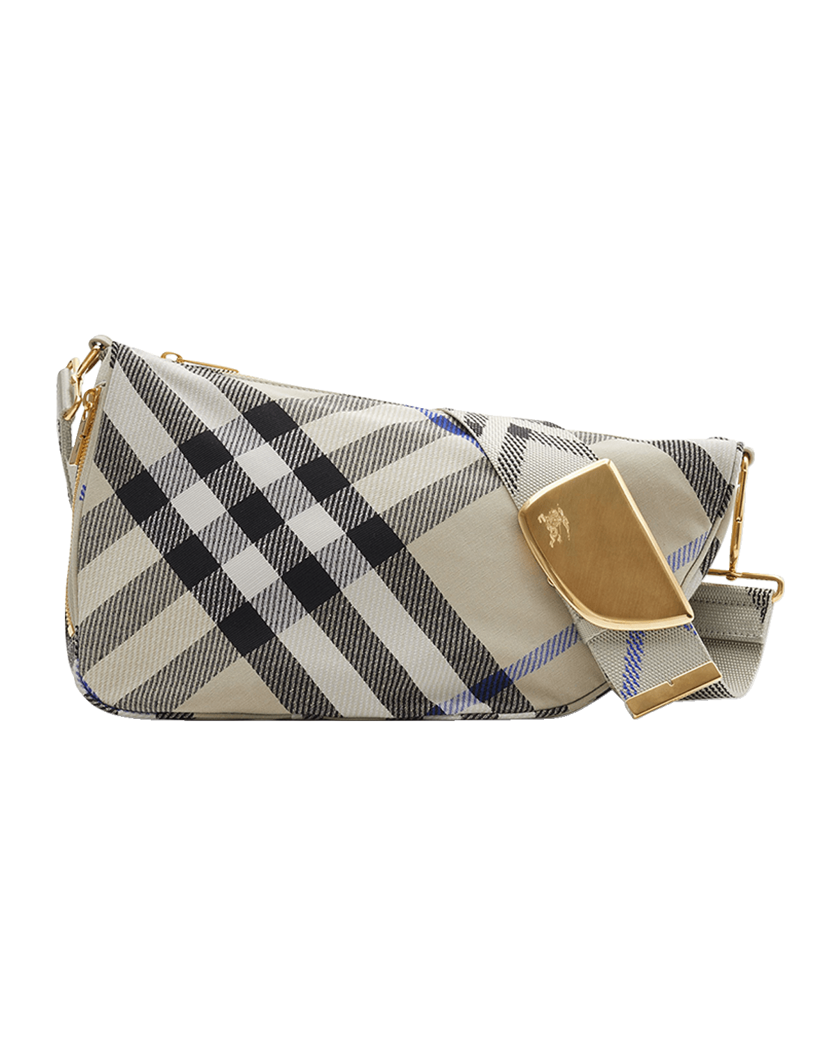 Burberry Shield Check Crossbody Bag