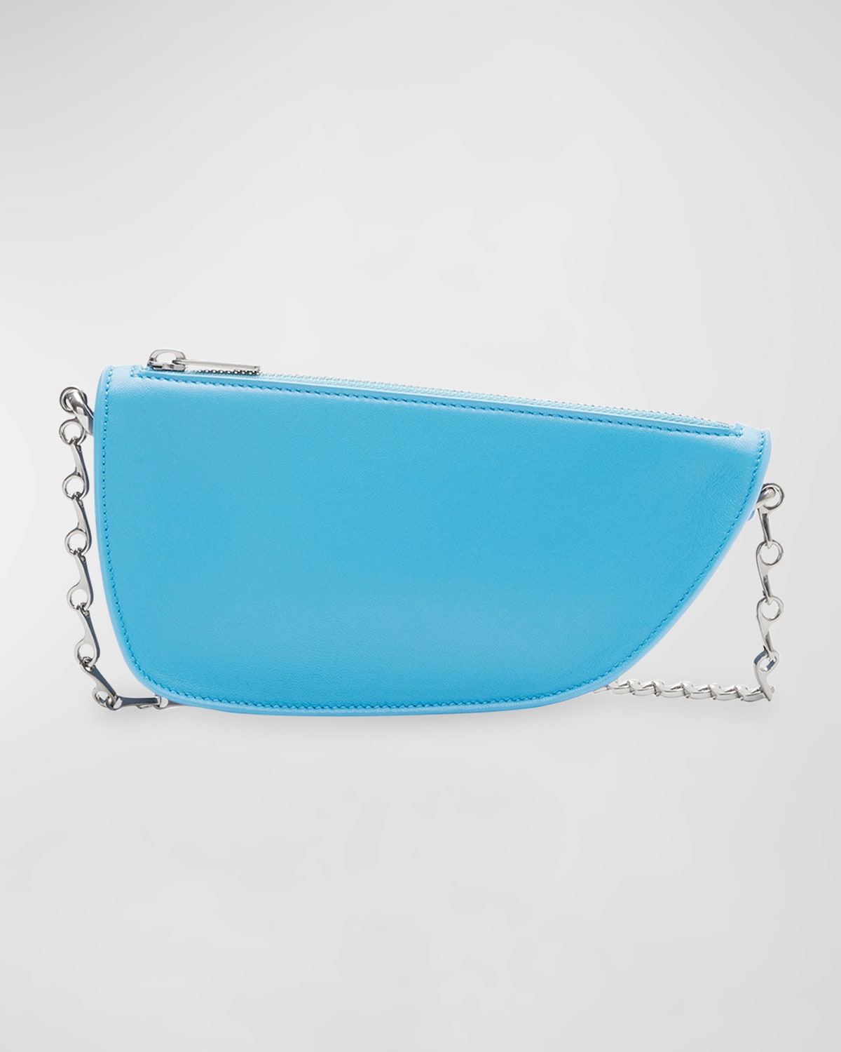 Burberry Shield Micro Zip Leather Shoulder Bag