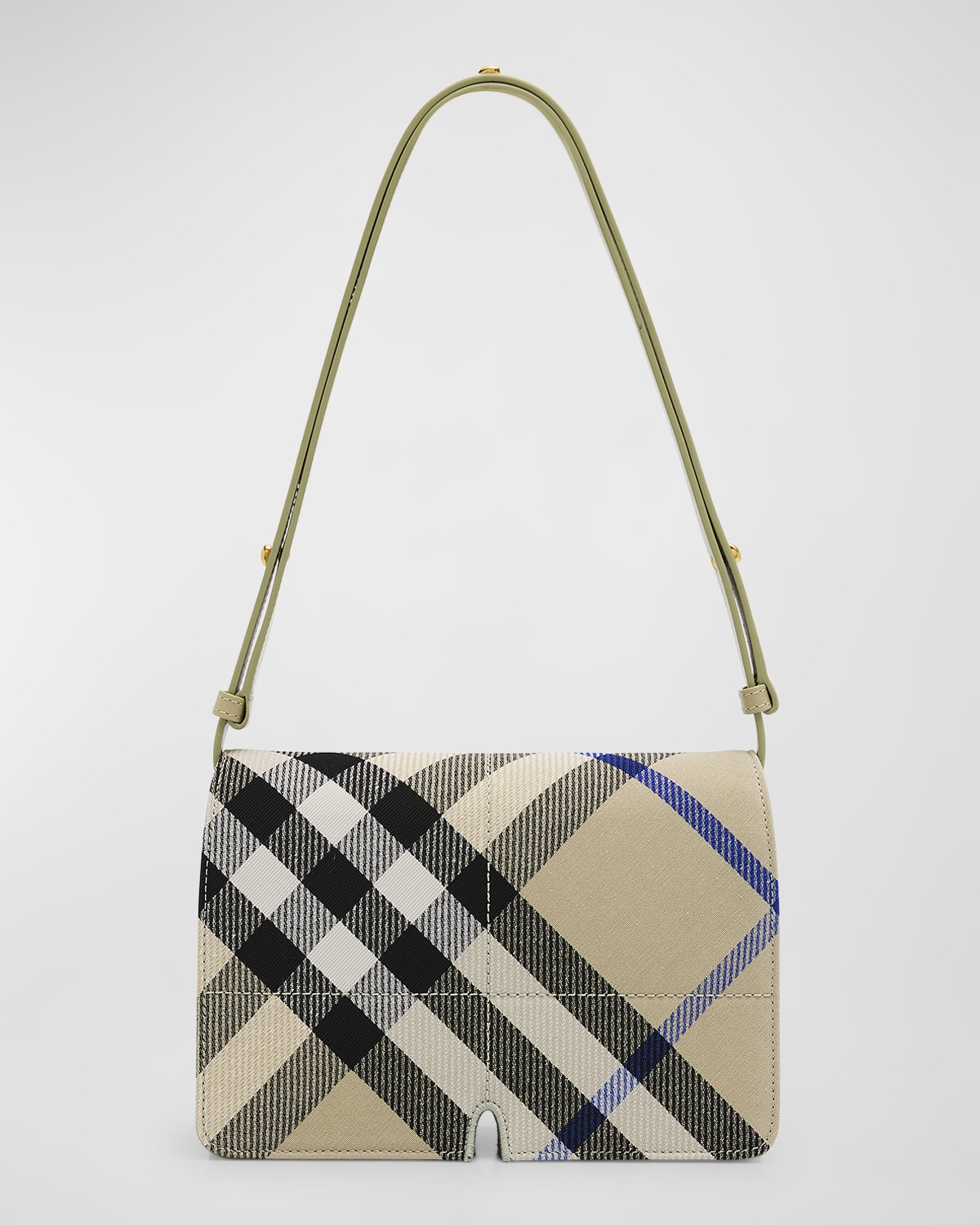 Burberry Snip Check Jacquard Shoulder Bag