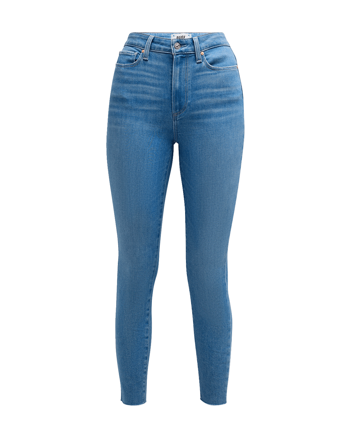 PAIGE Margot Skinny Ankle Jeans with Raw Hem