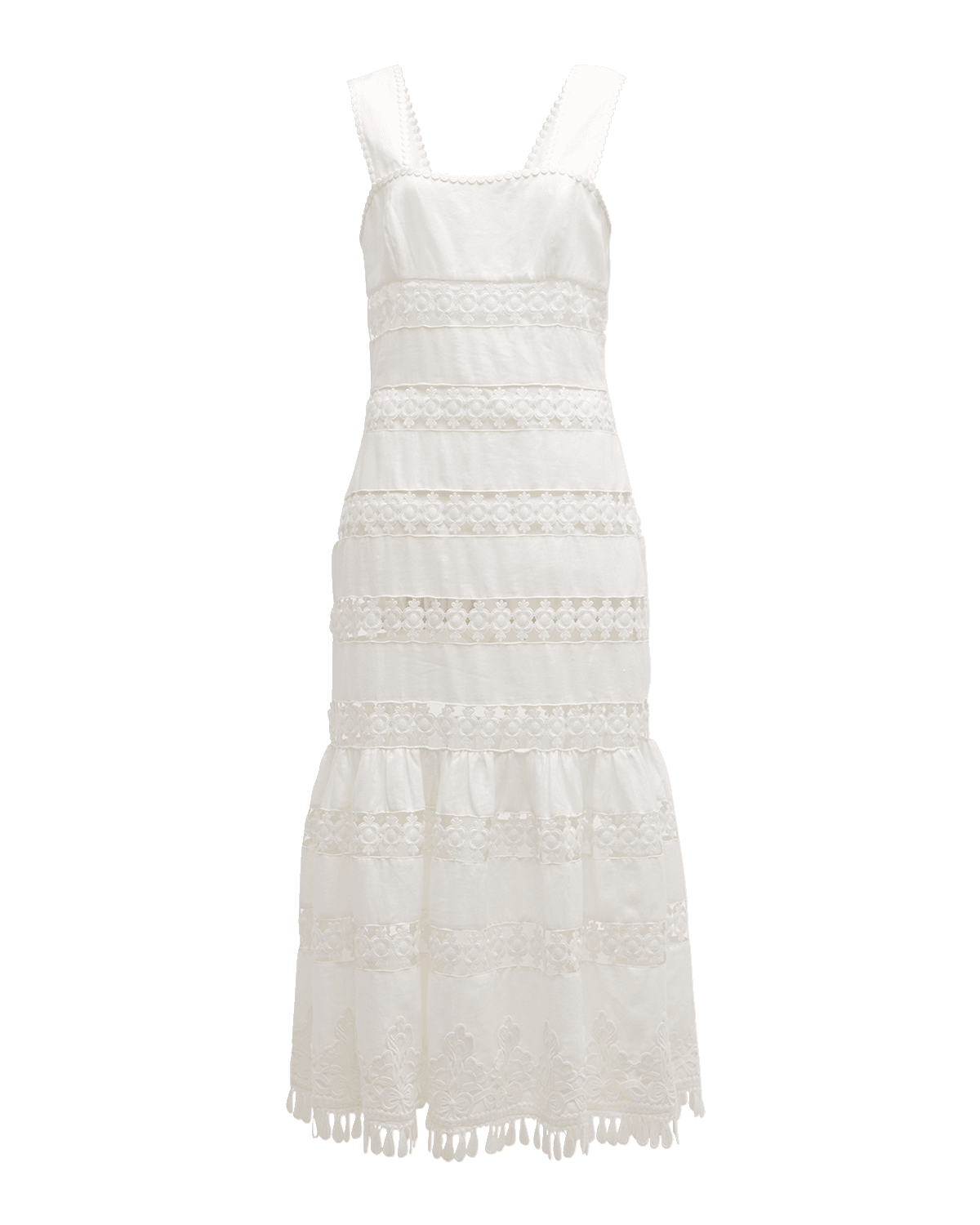 Zimmermann Pop Trimmed Midi Dress