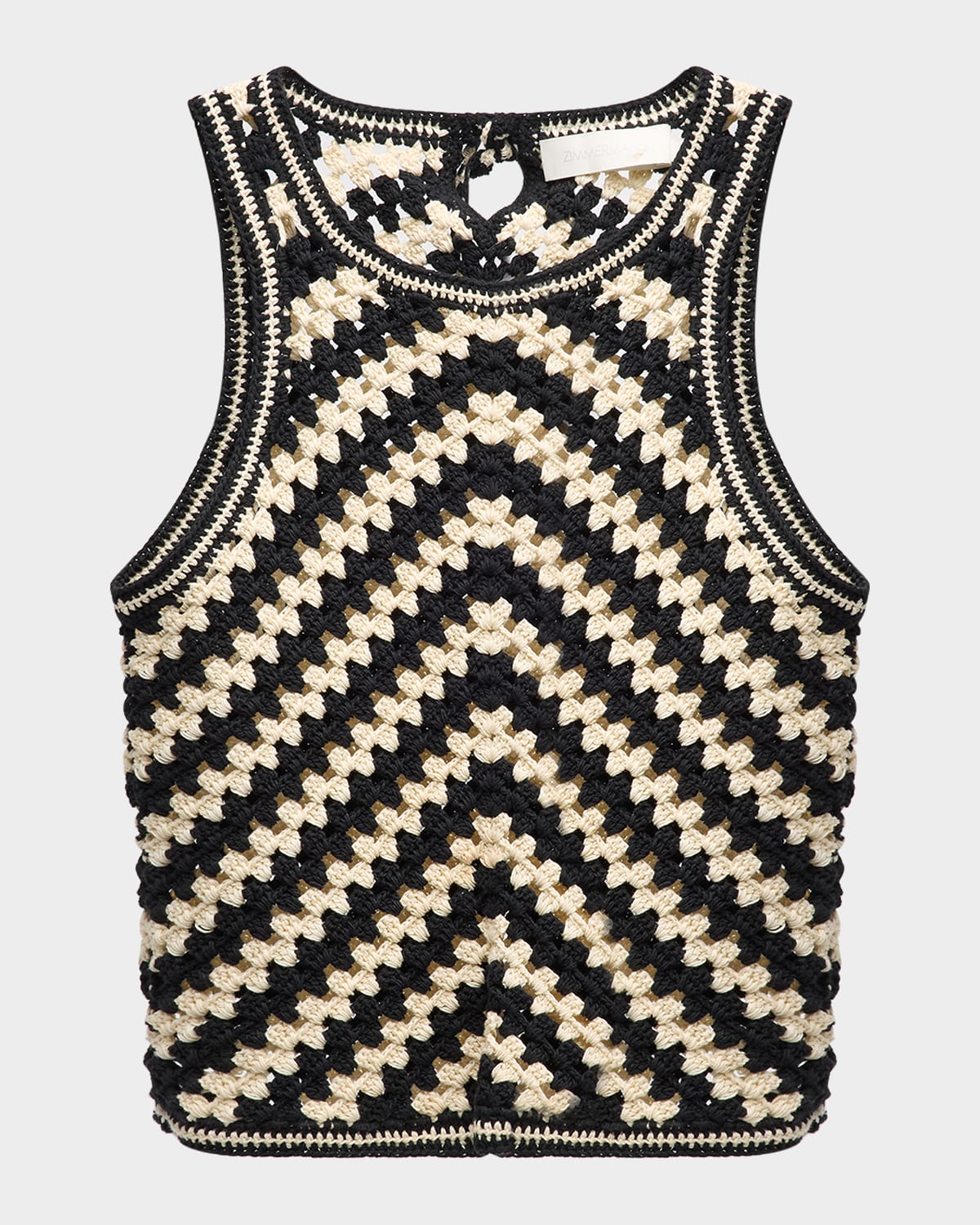 Zimmermann Halliday Hand-Crochet Tank Top