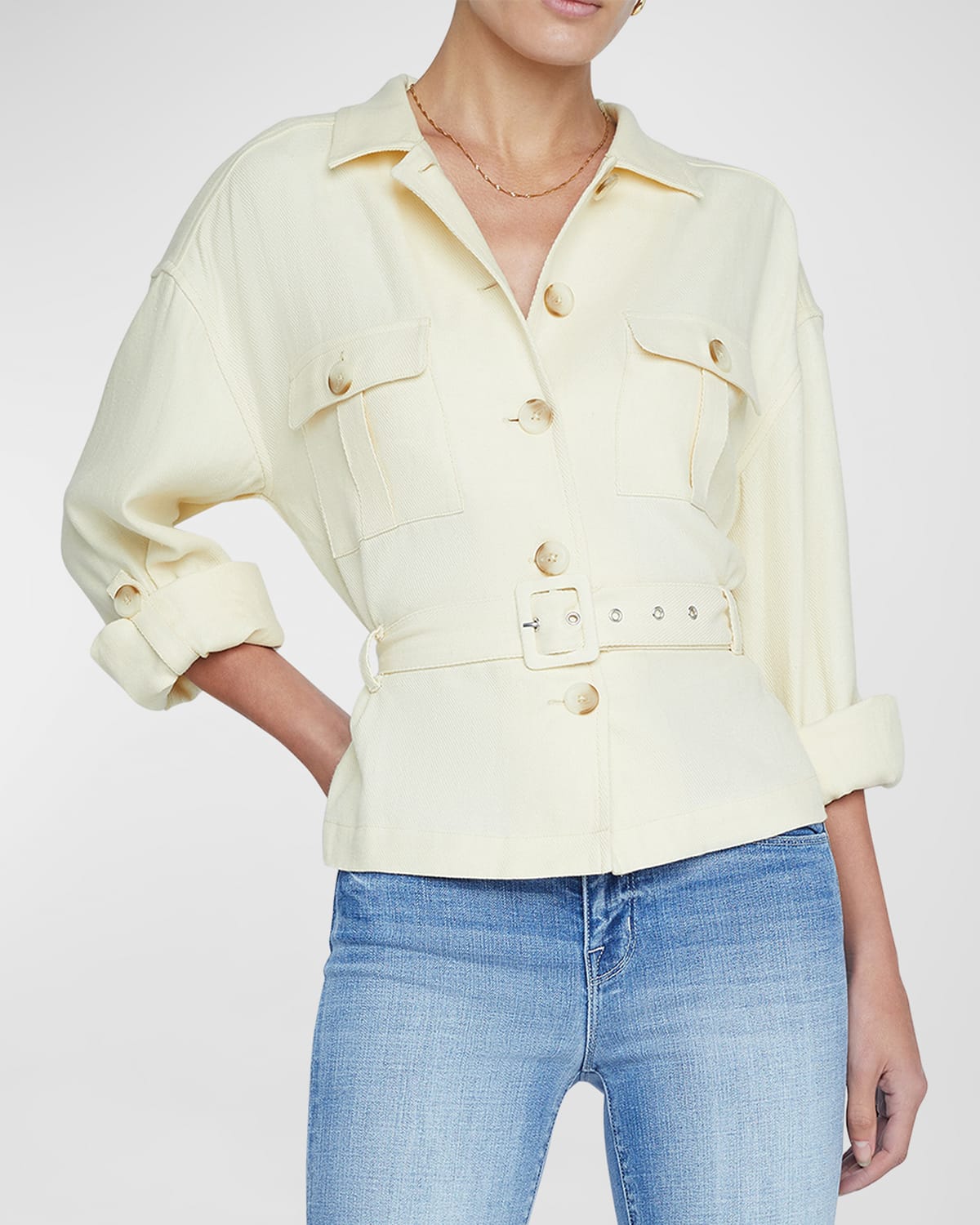 L'Agence Voyage Belted Safari Jacket