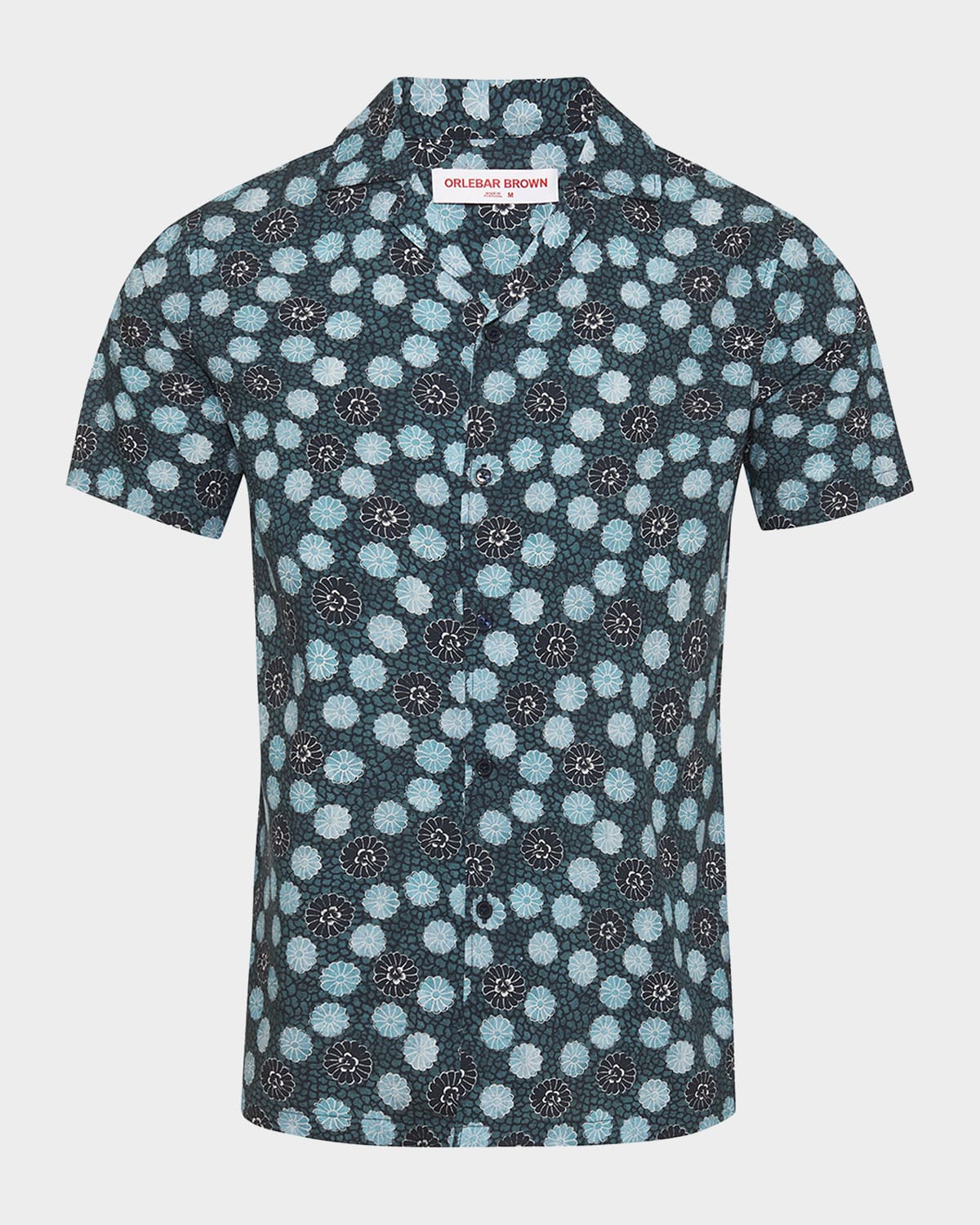 Orlebar Brown Men's Hibbert Daisy Camp Shirt