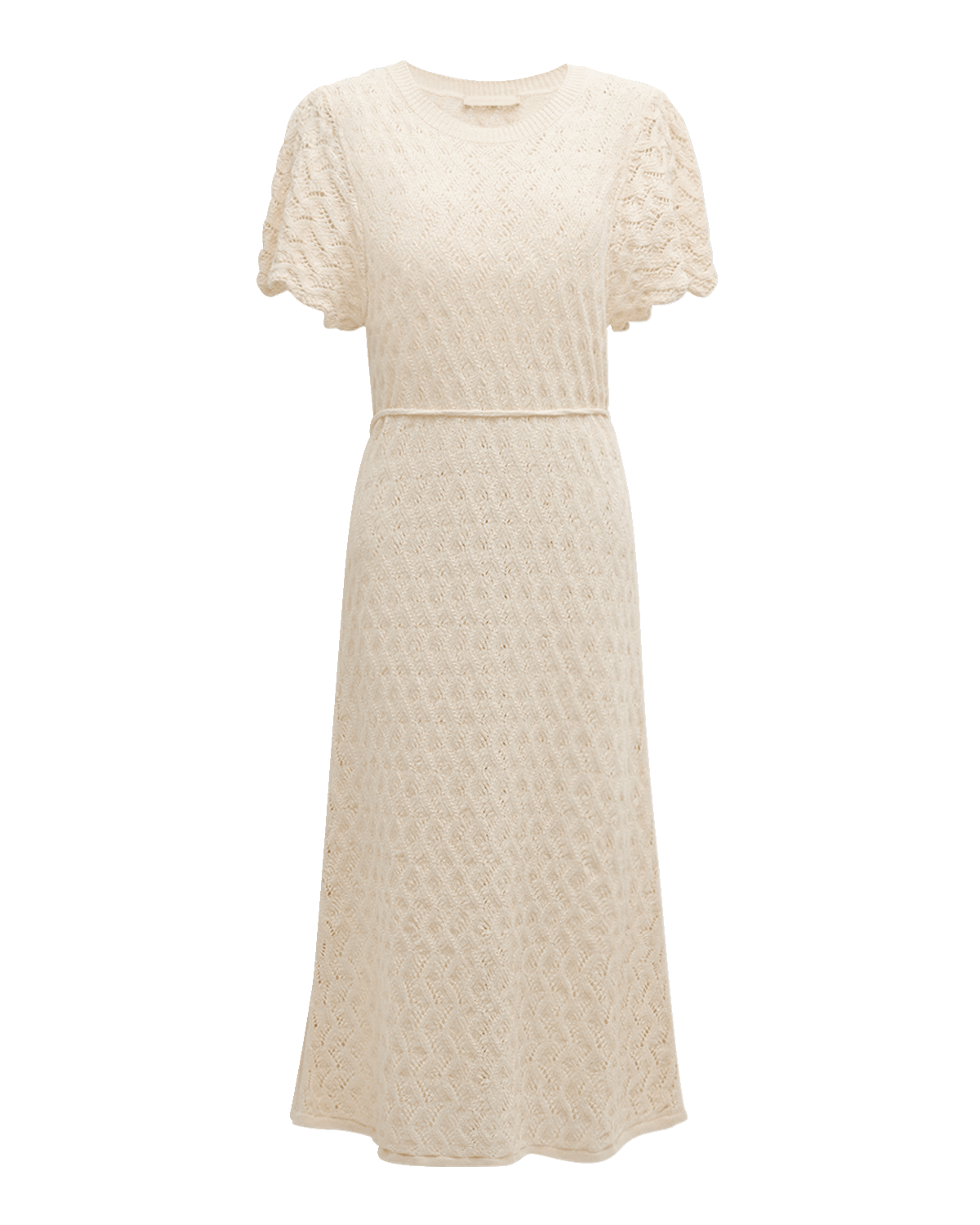 Vanessa Bruno Clementina Pointelle-Knit Cotton-Silk Midi Dress