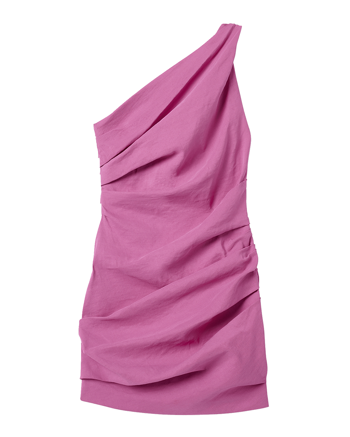 A.L.C. Carina Gathered One-Shoulder Mini Dress