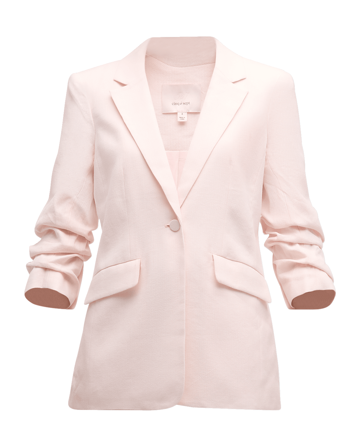 Cinq a Sept Kylie 3/4-Sleeve Linen Cotton Blazer