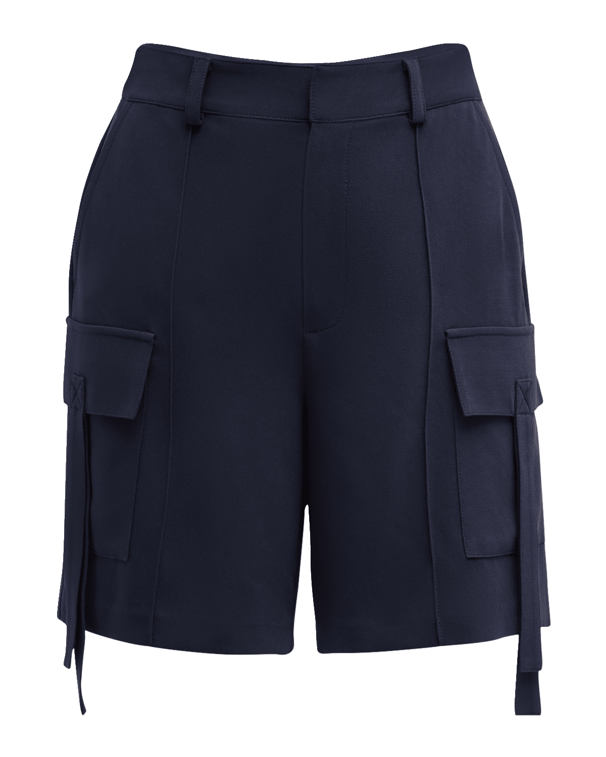 Cinq a Sept Odilia Relaxed Crepe Cargo Shorts