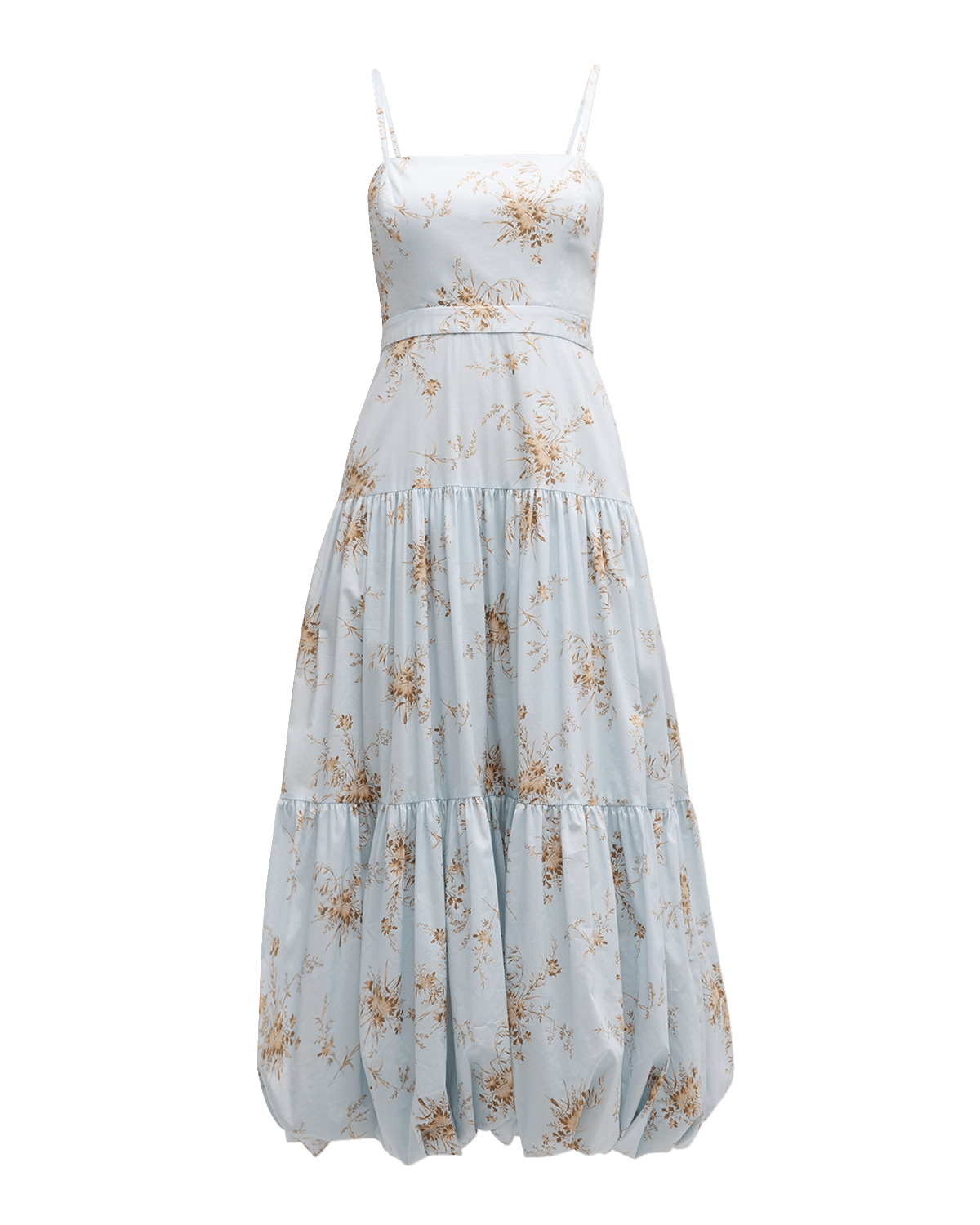 Cinq a Sept Amelie Lace-Up Floral Midi Dress