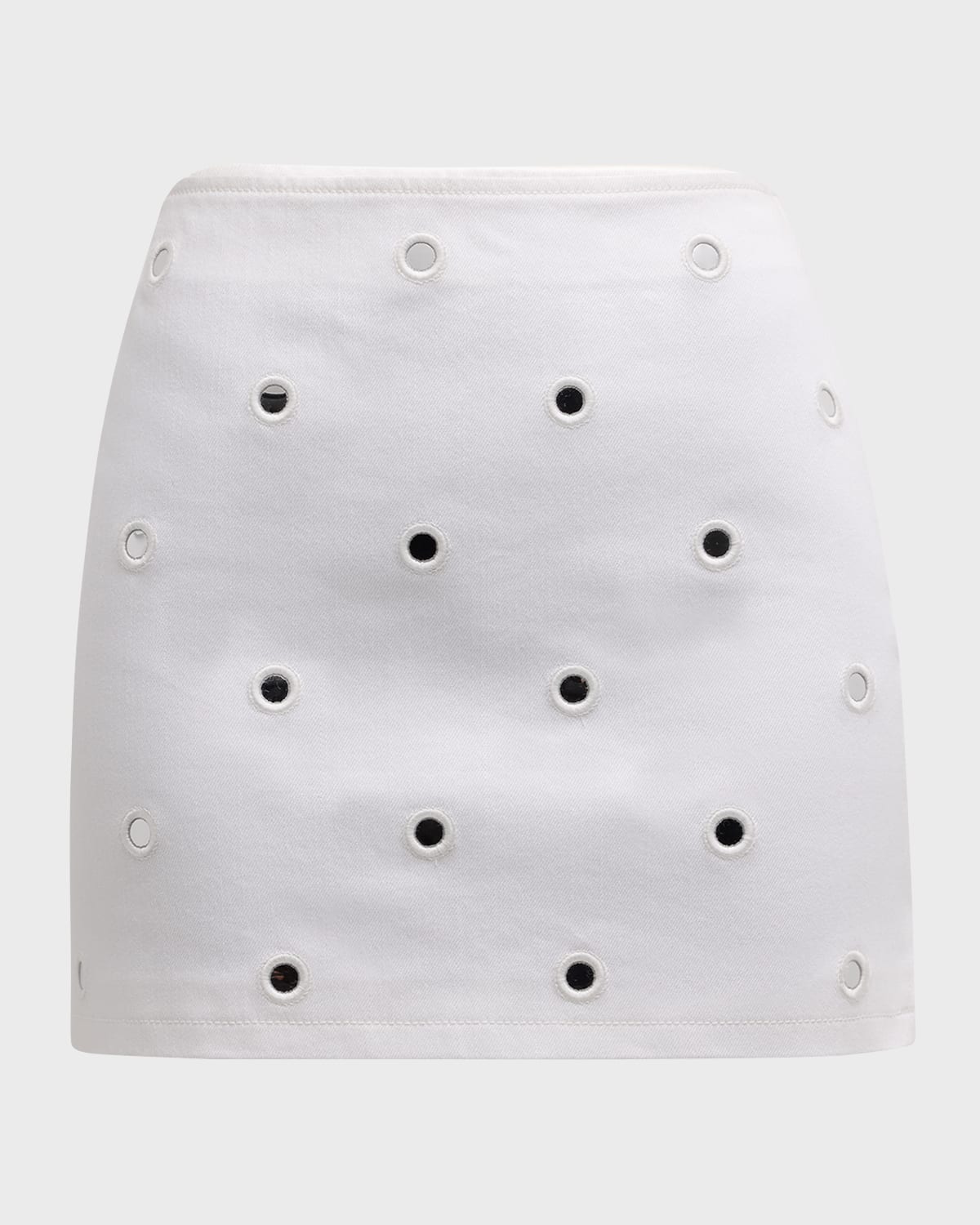Cinq a Sept Doris Mirror Denim Mini Skirt