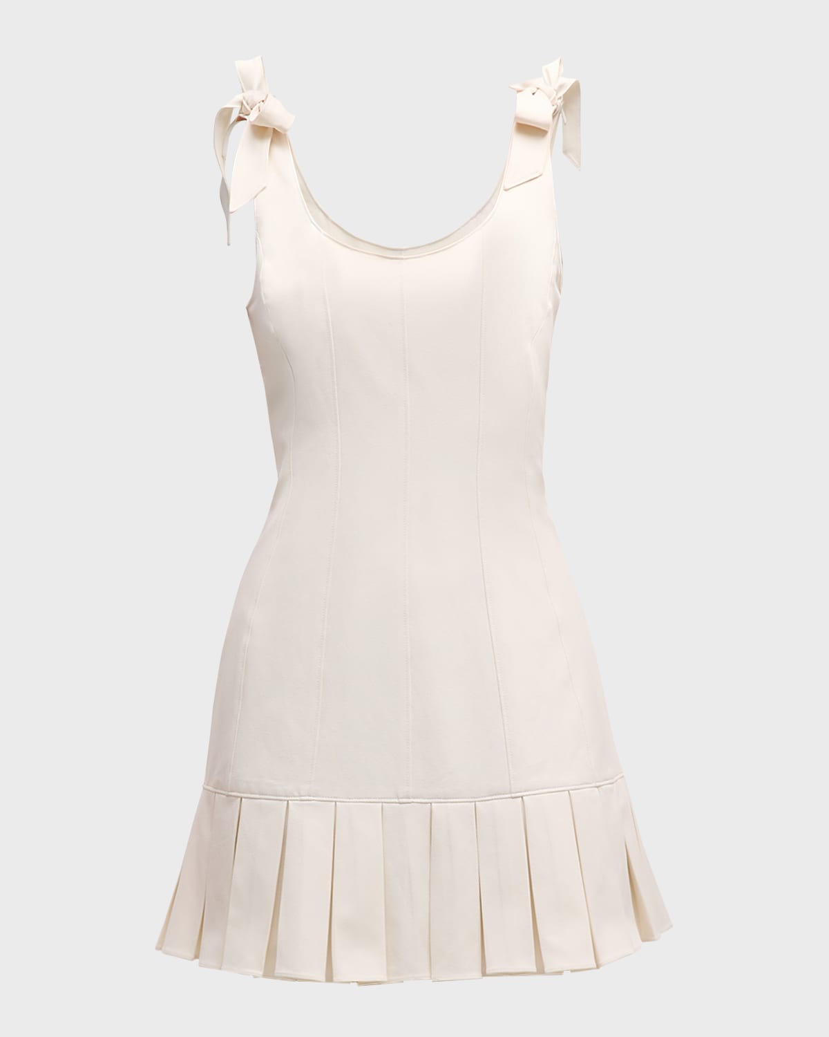 Cinq a Sept Harlyn Scoop-Neck Bow Mini Dress