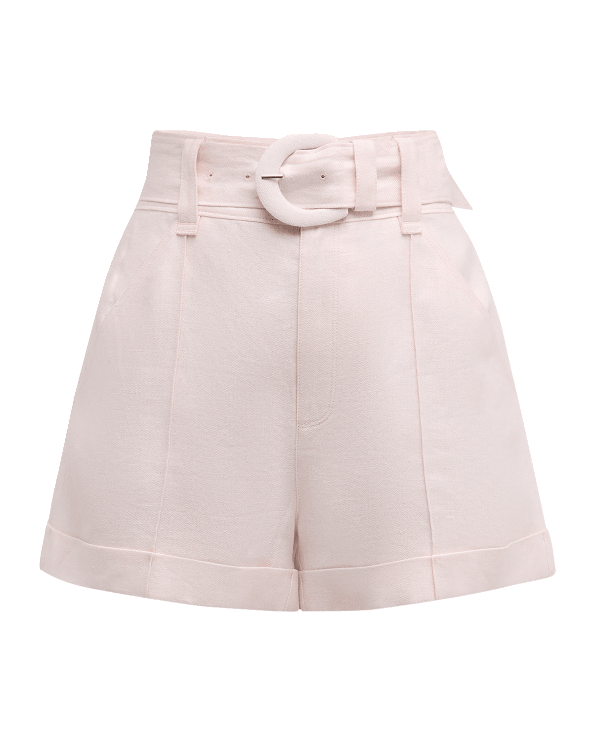 Cinq a Sept Aldi Belted Wide-Leg Linen Shorts