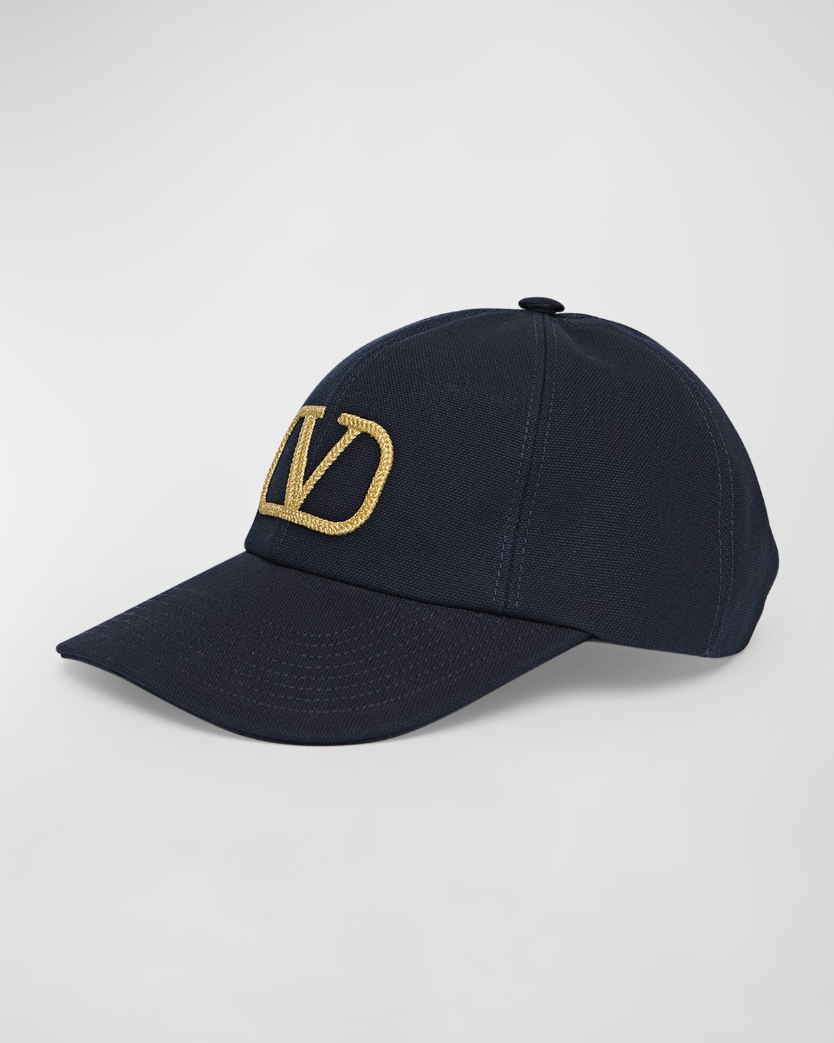 Valentino V-Logo Signature Denim Baseball Hat