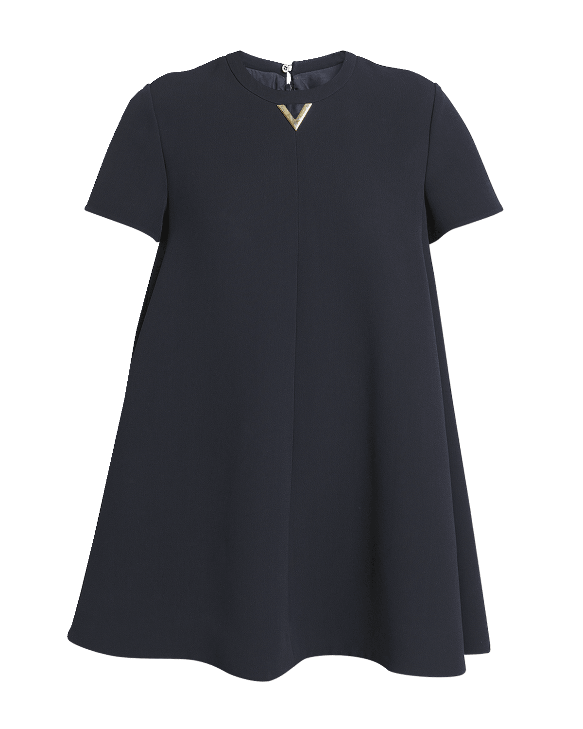 Valentino Garavani V-Logo Short-Sleeve Mini Shift Dress