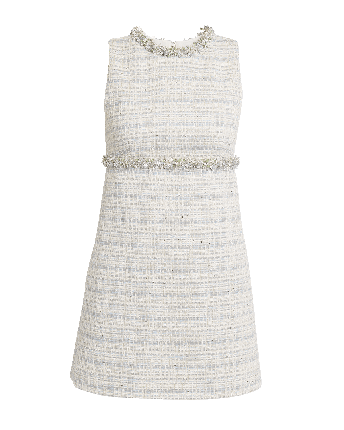 Valentino Garavani Crystal Sequined Tweed Mini Dress