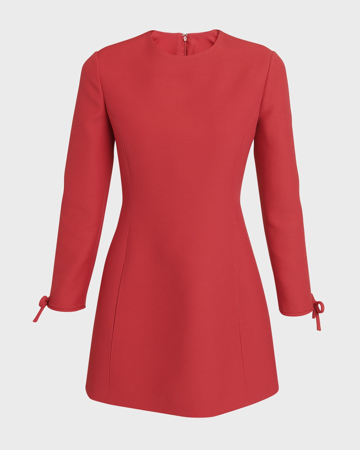 Valentino Garavani Wool Mini Dress with Bow Details