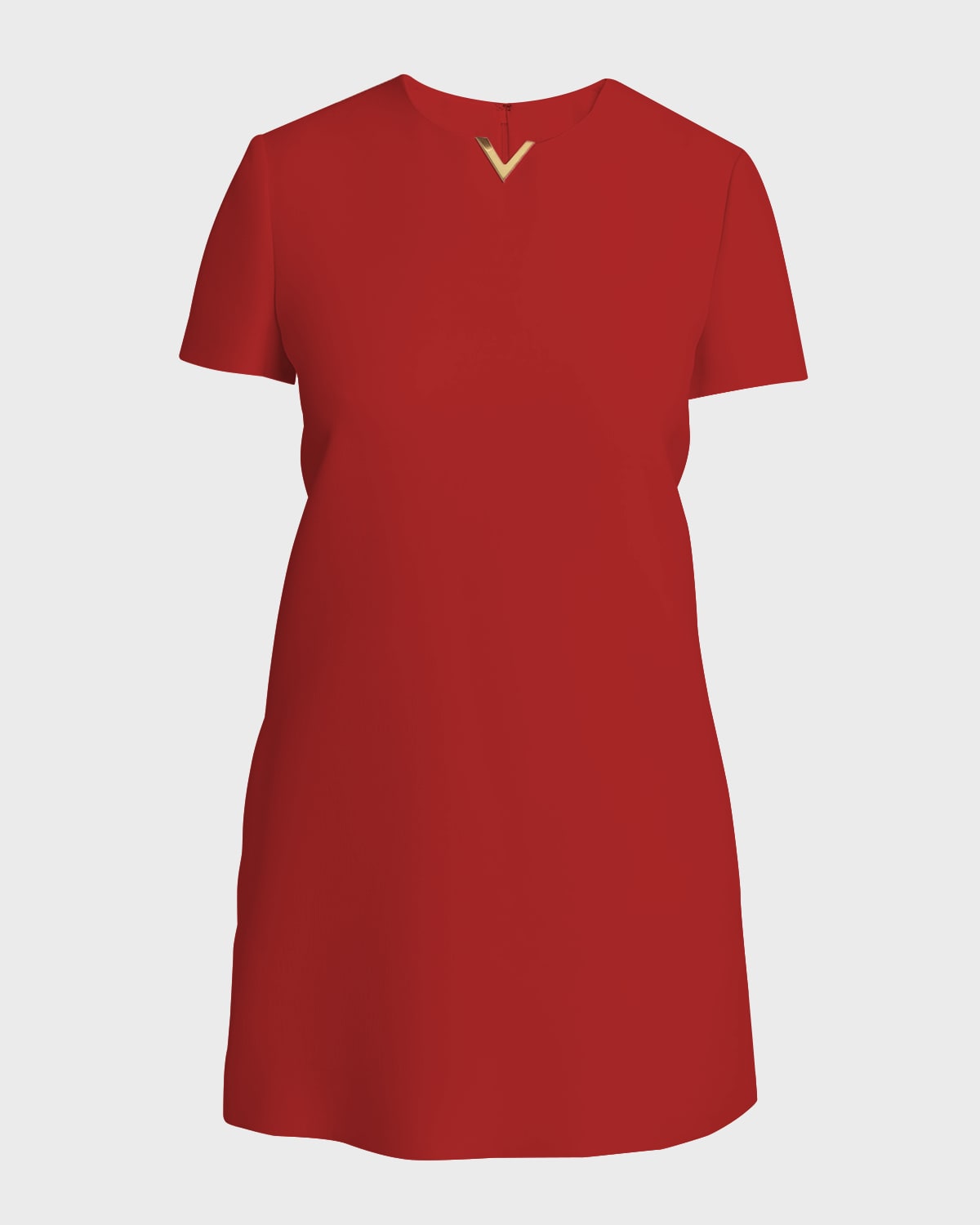 Valentino Garavani Crepe Couture Mini Dress with Logo Hardware