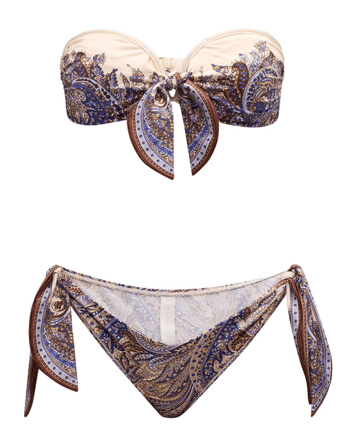 Zimmermann Ottie Paisley Scarf Two-Piece Swimsuit