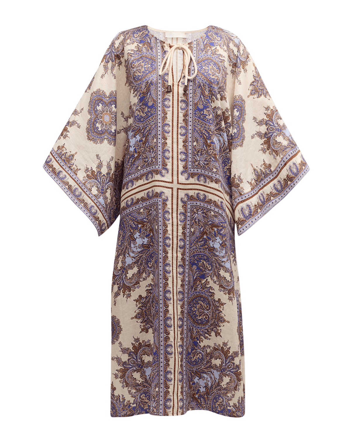 Zimmermann Ottie Paisley Kaftan Midi Dress