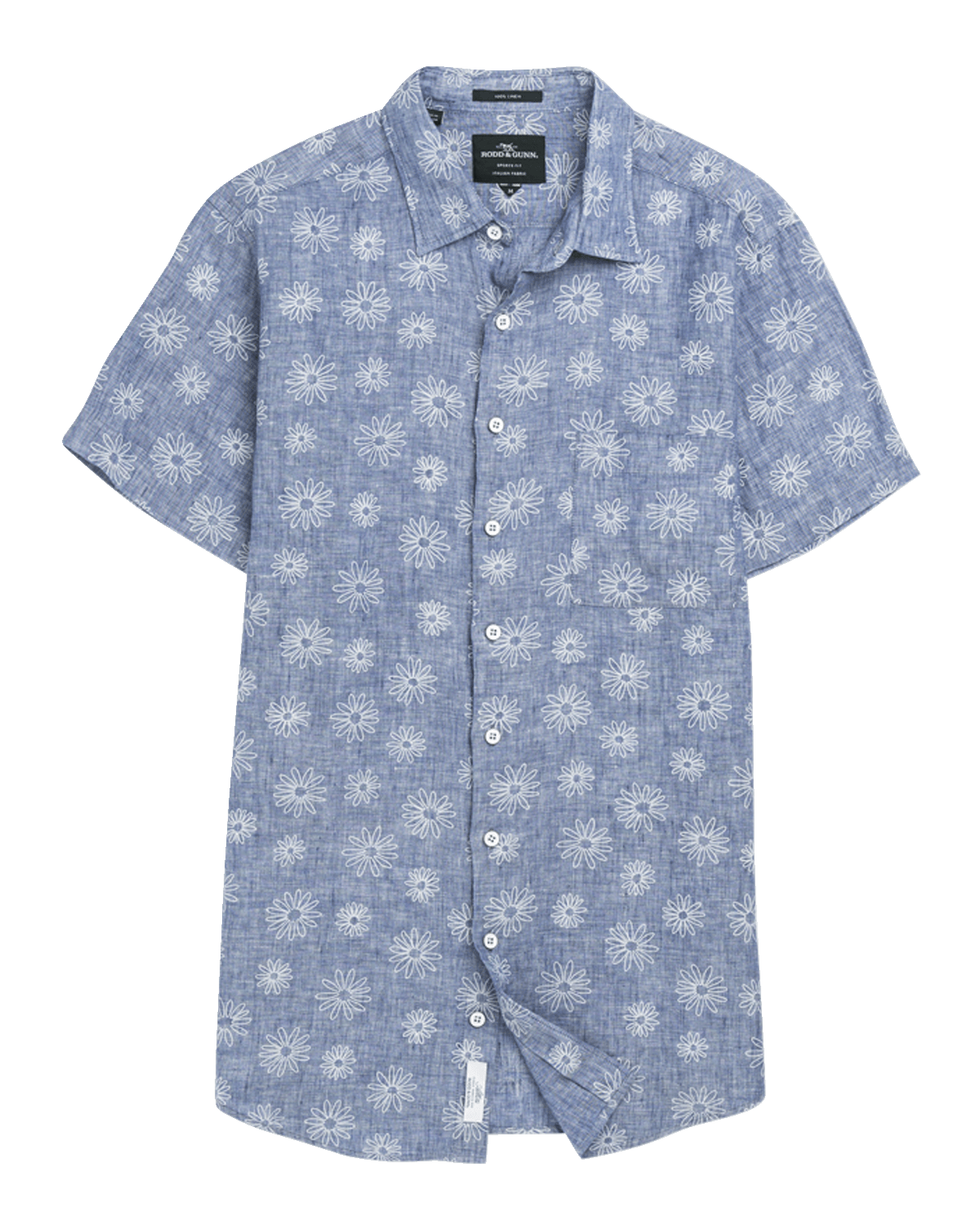 Rodd & Gunn Men's Carleton Embroidered Chambray Short-Sleeve Shirt