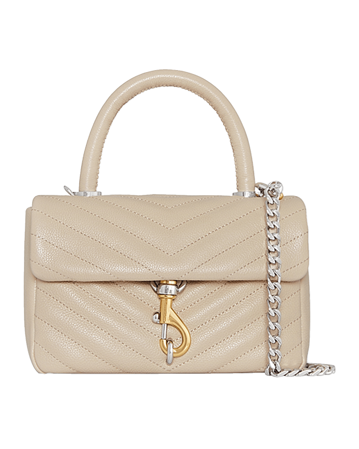 Rebecca Minkoff Edie Quilted Leather Top-Handle Bag