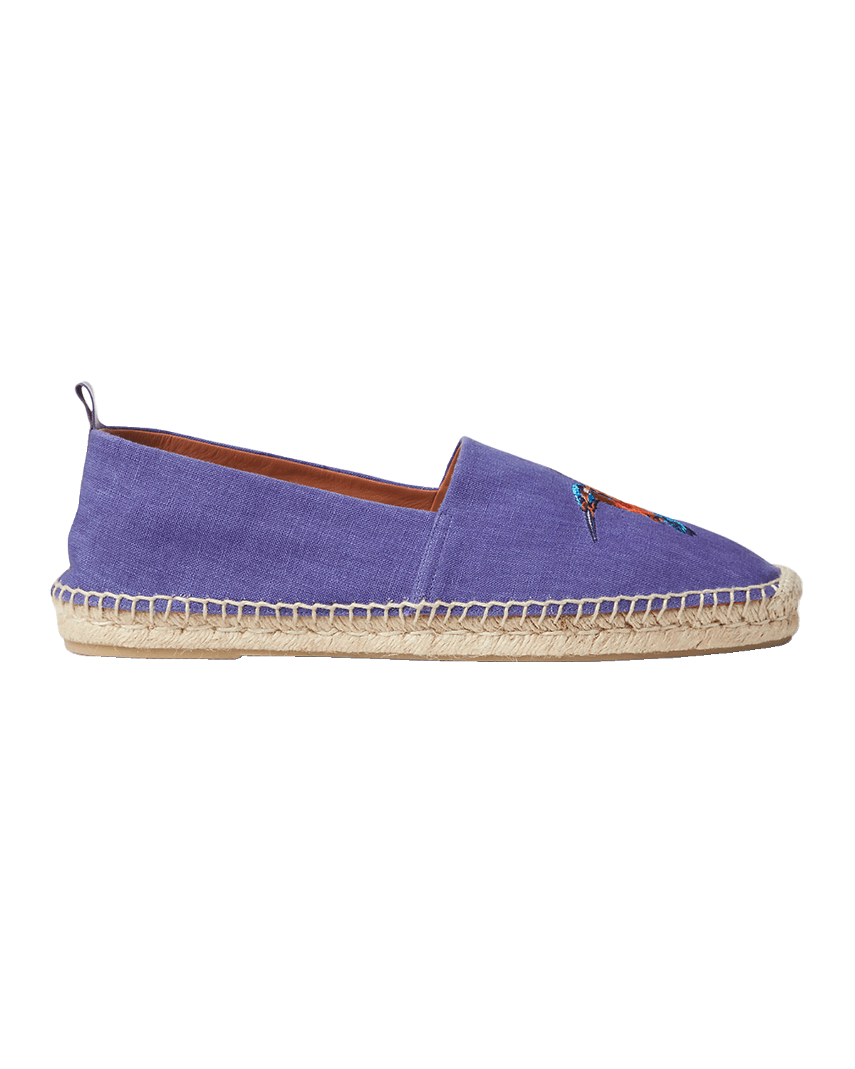 Ralph Lauren Purple Label Men's Alonzo Kingfisher Embroidered Linen Espadrilles