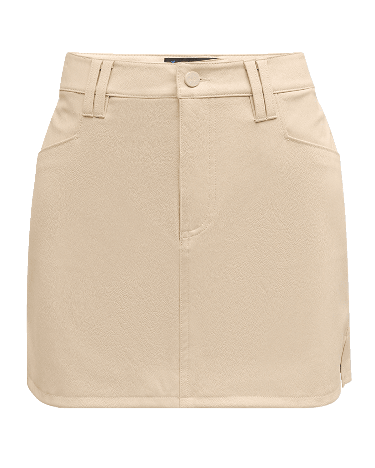 PAIGE Tarra Faux-Leather Mini Skirt