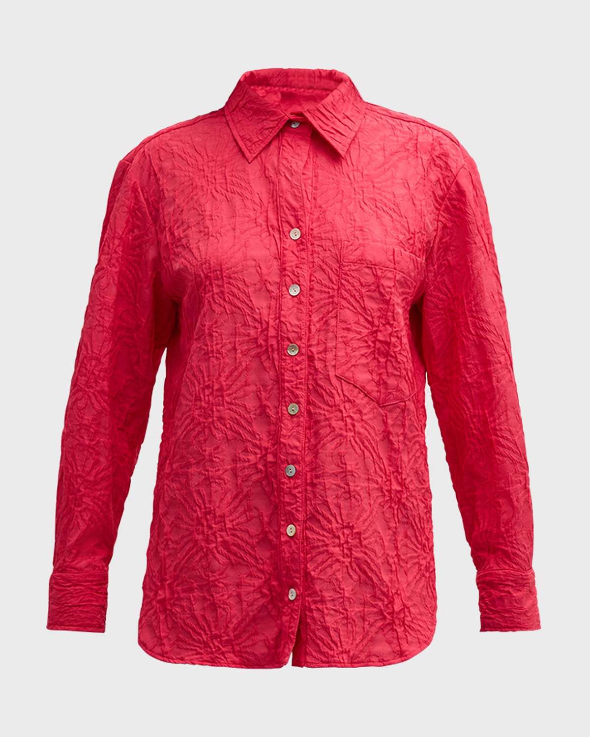 Finley Andie Textured Jacquard Button-Down Shirt