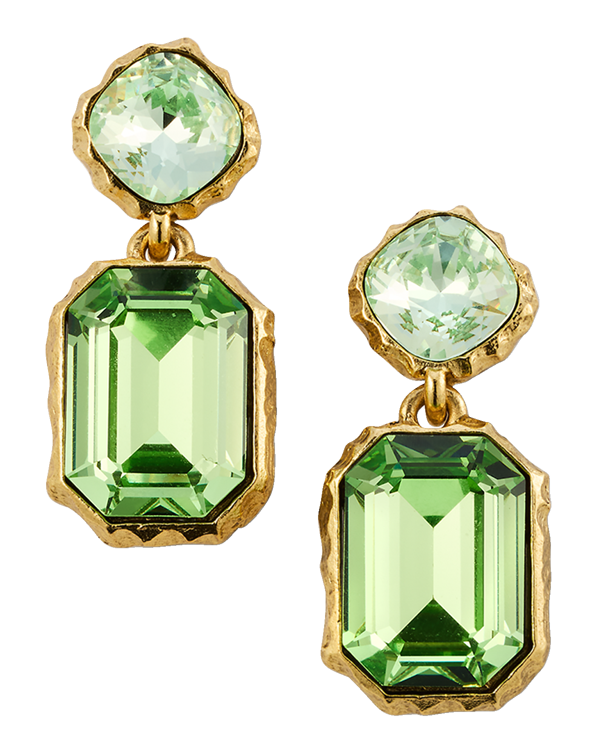 Oscar de la Renta Classic Crystal Drop Earrings