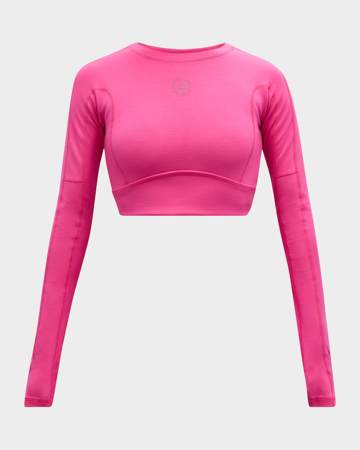 adidas by Stella McCartney TrueStrength Long-Sleeve Yoga Crop Top