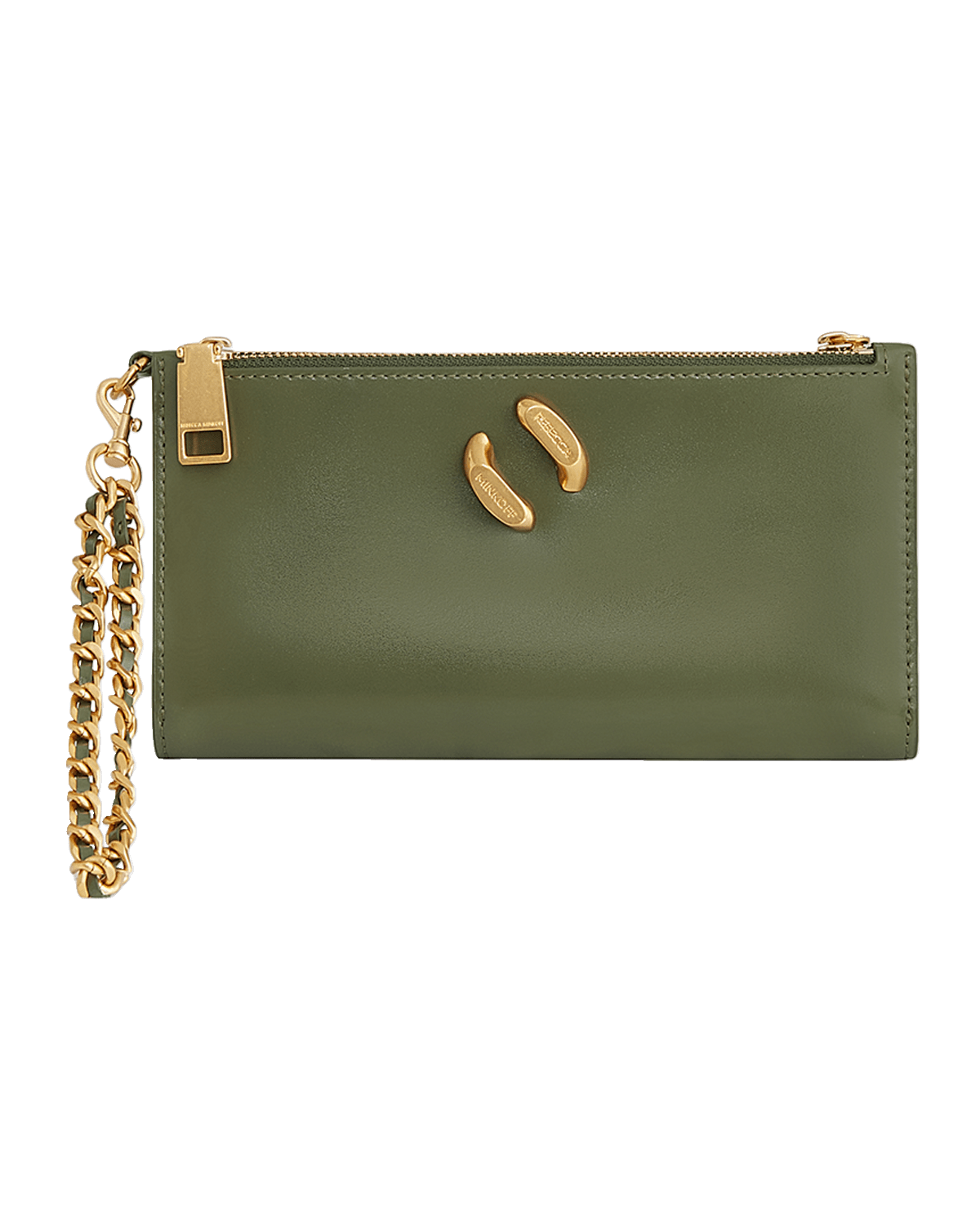 Rebecca Minkoff Infinity Chain Leather Wristlet