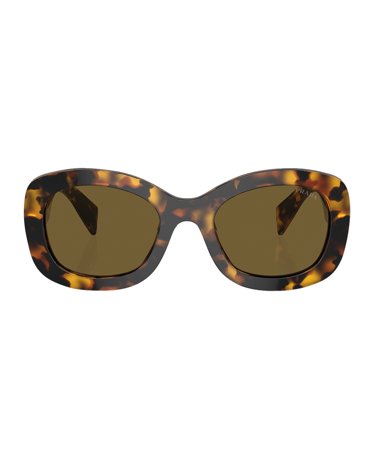 Prada Oversized Logo Acetate & Plastic Oval Sunglasses
